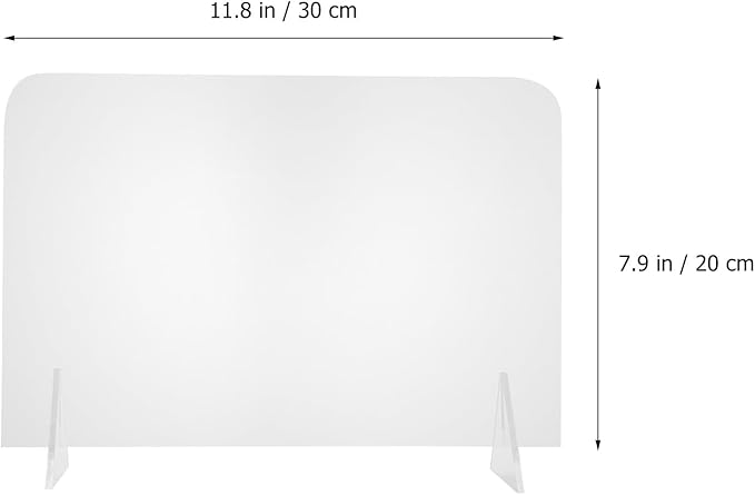 ELAYARD 5pcs Acrylic Desktop Whiteboards Clear Writing Message Boards Simple Transparent Memo Boards for Office Home School Use