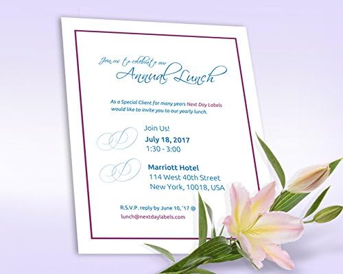 NextDayLabels 100 lb White Cover Cardstock - 50 Pack 8.5" x 11" Heavyweight Cover Paper (270 gsm) - Smooth Finish - Letter Size for Printing, Crafts, Invitations, Menus & More - Made in USA