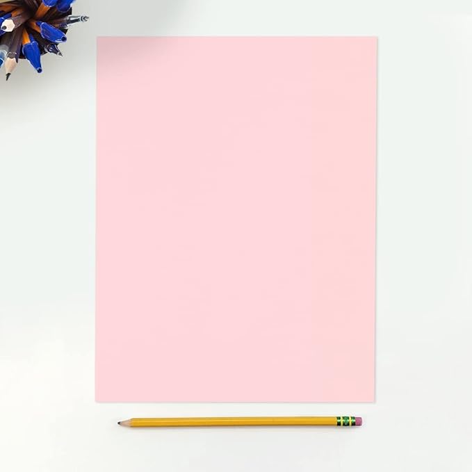 LUXPaper 8.5" x 11" Paper | Letter Size | Candy Pink | 80lb. Text | 250 Qty