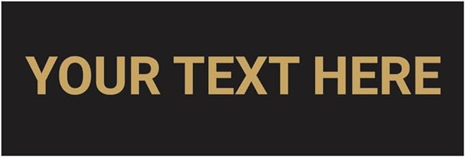 Basic Custom Personalizable Wall or Door Sign | Your Custom Message | Enter Your Text | Easy to Install Comes With Strong 2 Sided Foam Tape | Business and Property Signs | Made in the USA
