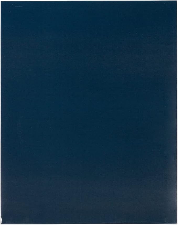 JAM PAPER Laminated Two Pocket Glossy School Folders - Letter Size - High Gloss Navy Blue - Bulk 25/Pack