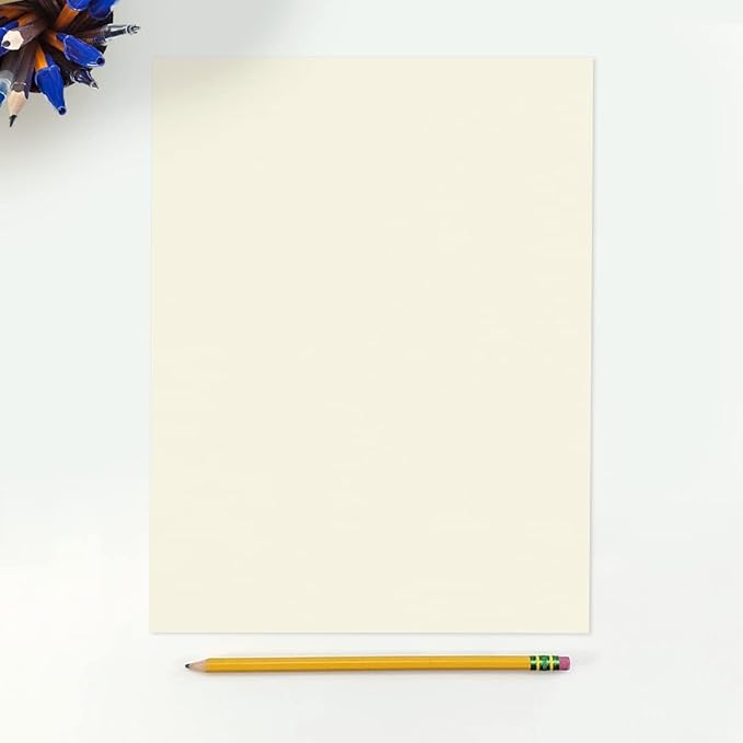 LUXPaper 8.5" x 11" Classic Crest Paper | Letter Size | Natural White | 24lb. Text | 1,000 Qty