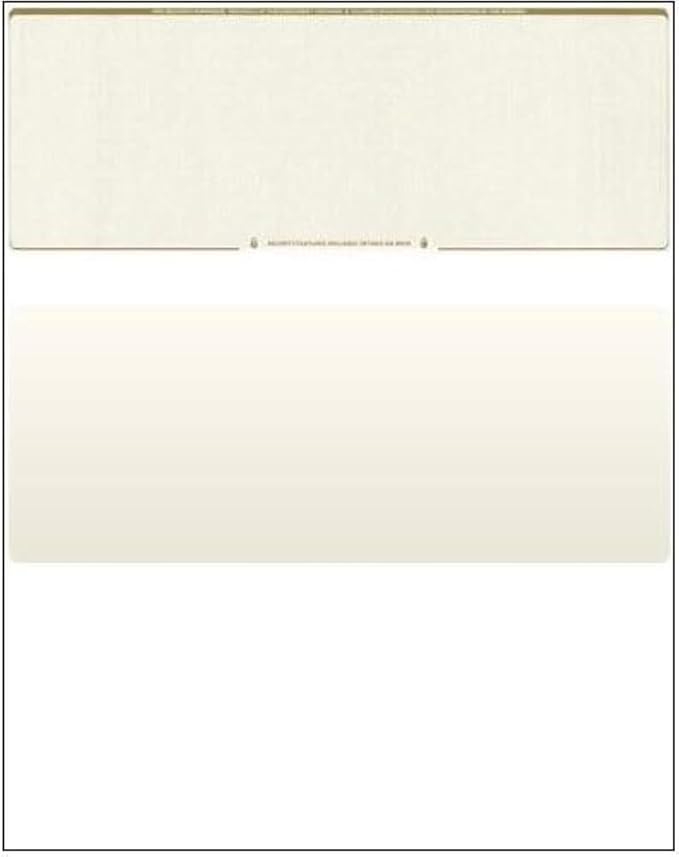 Compuchecks Check on Top Blank Check Paper - 2500 Pack, Quick-Books & Laser Printer Compatible - Security Business Checks with Voucher - 8.5" x 11" Gold Diamond