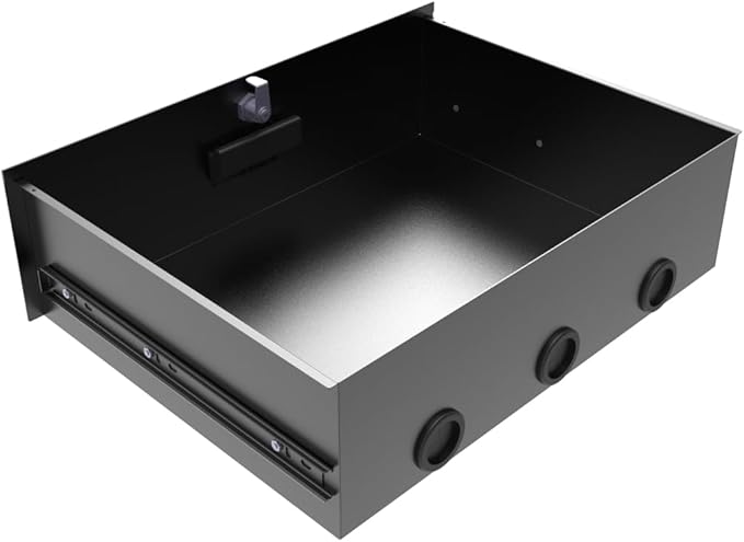 QiaoYoubang 3U Server Cabinet Case 19 Inch Rack Mount Lockable Drawer with Key, 12.6 Inch Depth (3U)