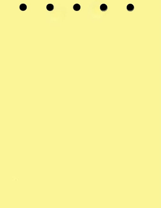 Limited Papers(TM) Writing and Copy Paper, Variation of Colors 8.5" x 11", 5 Hole Top-Punched, 20 Pound Text, 500 Sheets Per Ream. (5000, Canary)
