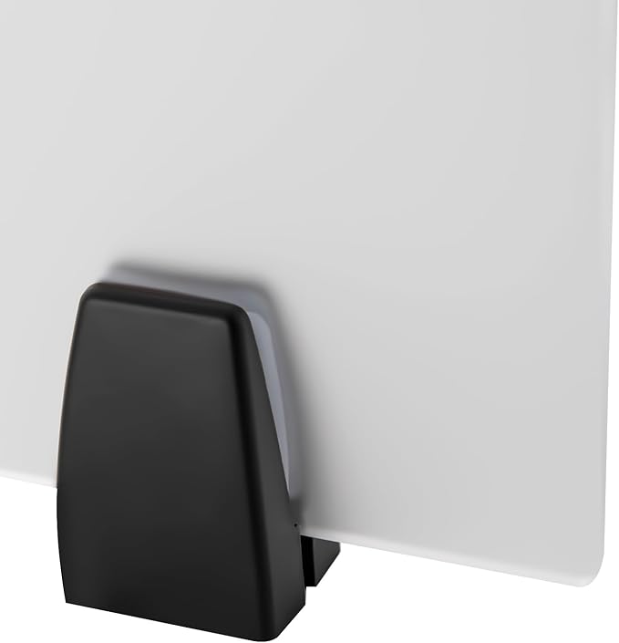 2pcs Acrylic Free Standing Screen, Frosted Clear Acrylic Divider, Dividers for Desk Privacy Home & Office Partitions for Table Top Workstation, Plexiglas Sneeze Guard Shield (30 x 18 inch)