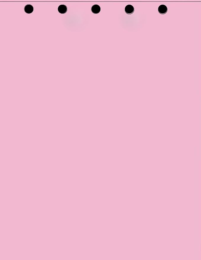 Limited Papers(TM) Writing and Copy Paper, Variation of Colors 8.5" x 11", 5 Hole Top-Punched, 20 Pound Text, 500 Sheets Per Ream. (2500, Pink)