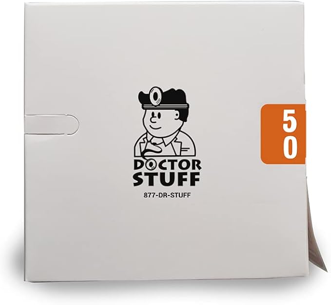 Doctor Stuff - File Folder Labels, Terminal Digit Filing, Consecutive Double Digit Numbers 50-59, Compatible with SMEAD DDS - SMDM Series Chart Stickers, Brown, 1" x 1-1/2", 500/Roll