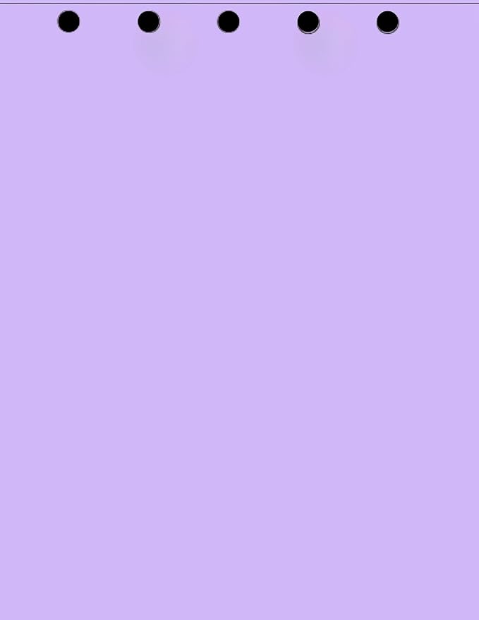 Limited Papers(TM) Writing and Copy Paper, 75 GSM, Variation of Colors 8.5" x 11", 5 Hole Top-Punched, 20 Pound Text, 500 Sheets Per Ream. (2500, Lavander/Orchid)