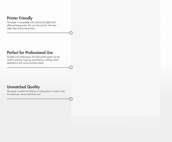 LUXPaper 8.5" x 11" Classic Crest Paper | Letter Size | Brilliant White | 70lb. Text | 50 Qty
