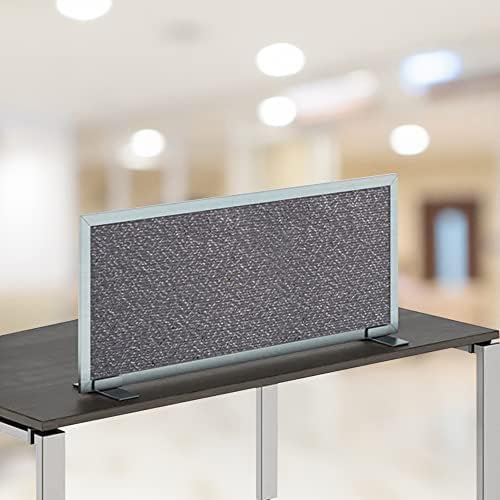 OBEX Acoustical Free Standing Privacy Screen, Cubicle Accessories Desk Privacy Panel, Desk Dividers for Office, Office Furniture Partitions Portable Sound Proof Dividers, 12" x 66", Graphite