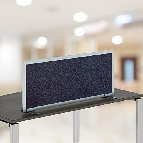 OBEX Acoustical Free Standing Privacy Screen, Cubicle Accessories Desk Privacy Panel, Desk Dividers for Office, Office Furniture Partitions Portable Sound Proof Dividers, 24" x 42", Slate