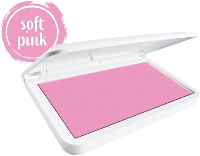 COLOP Make Series, Ink Stamp Pads, with Non-Toxic Premium Ink, Water-Based Acid-Free (Soft Pink, Make 3-3-1/2" x 6-1/4")