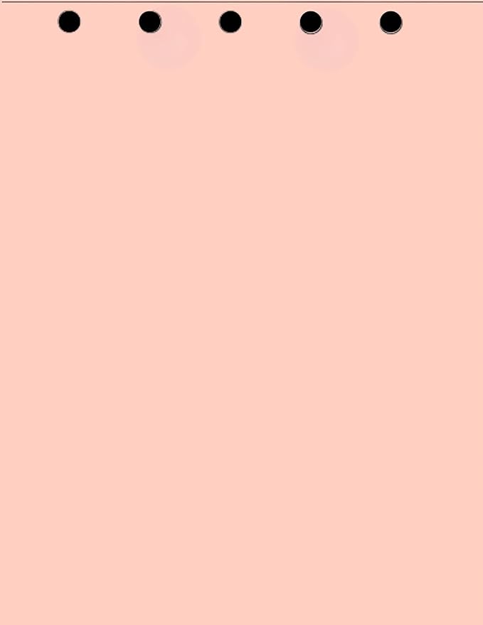 Limited Papers(TM) Writing and Copy Paper, Variation of Colors 8.5" x 11", 5 Hole Top-Punched, 20 Pound Text, 500 Sheets Per Ream. (2500, Peach)