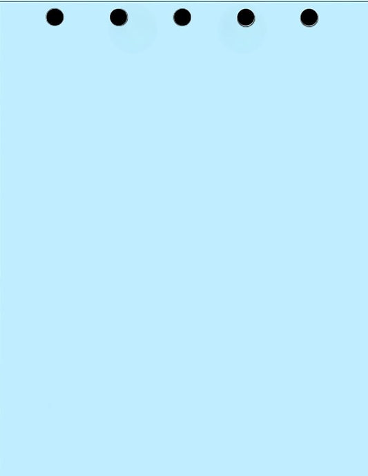 Limited Papers(TM) Writing and Copy Paper, 75 GSM, Variation of Colors 8.5" x 11", 5 Hole Top-Punched, 20 Pound Text, 500 Sheets Per Ream. (5000, Turquoise)