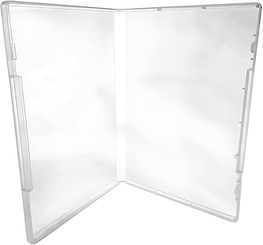 (6) CheckOutStore Plastic Storage Cases for Rubber Stamps, 1/2" (14mm) inch Spine Size (Clear)