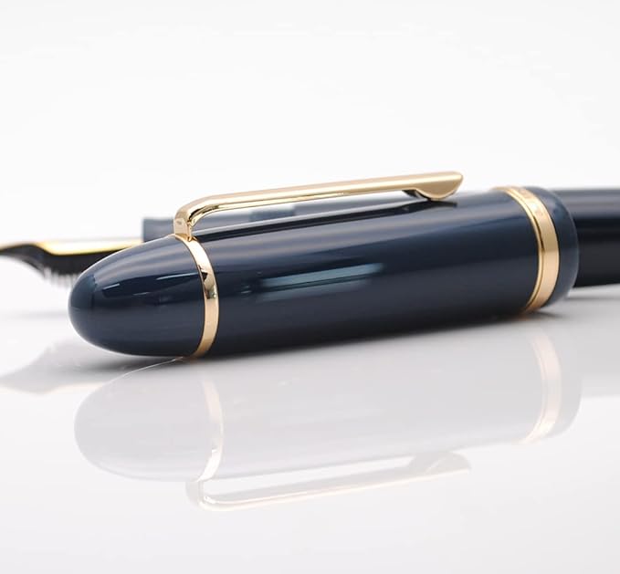 JINHAO X159 Fountain Pen (F Nib 0.5mm, Dark Blue with Gold Clip)