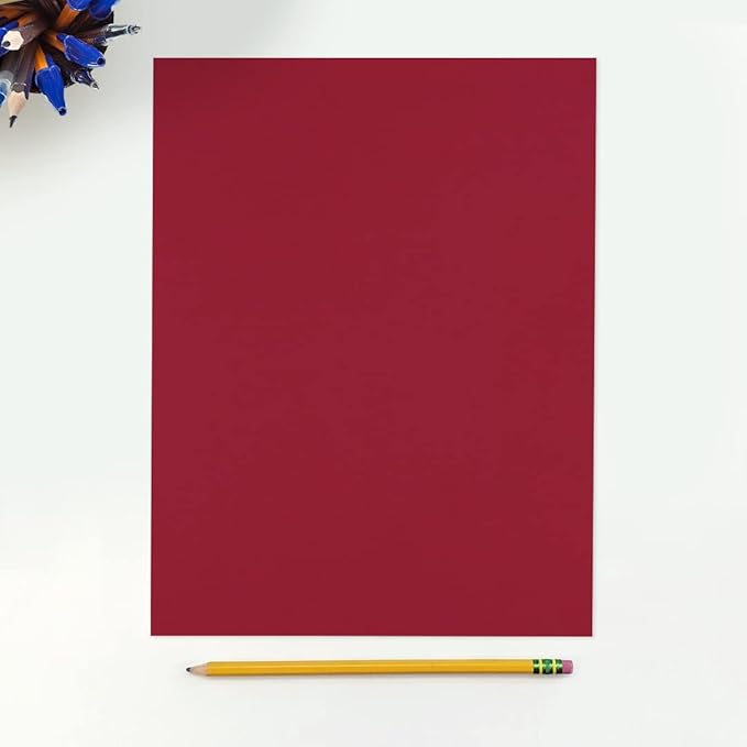 LUXPaper 8.5" x 11" Paper | Letter Size | Garnet Red | 80lb. Text | 250 Qty