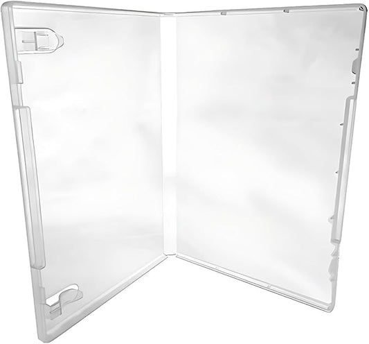 CheckOutStore (600) Plastic Storage Cases for Rubber Stamps with 2 Booklet Clips, 1/2" (14mm) inch Spine Size (Clear)