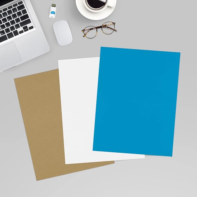 LUXPaper 8.5" x 11" Paper | Letter Size | Pool Blue | 80lb. Text | 50 Qty