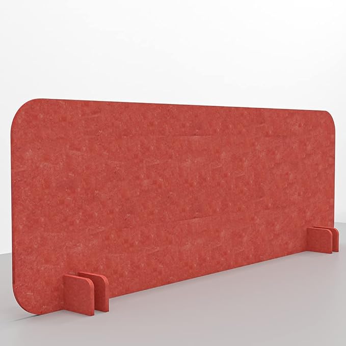 Escape 12" Freestanding Desk Divider | Eco-Friendly Acoustic Privacy Screen | Noise Reducing Desk Partition | 23" Wide | Dark Blue