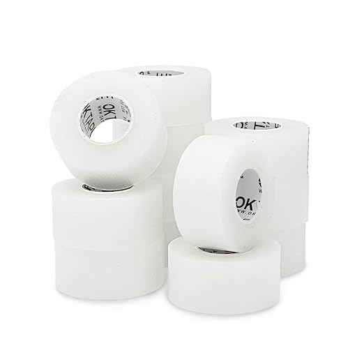OK TAPE OKPore Transparent Medical Tape (Pack of 12) - First Aid Surgical Tape Hypoallergenic and Breathable for Wound Dressing Care, Latex Free, 1in x 10yds