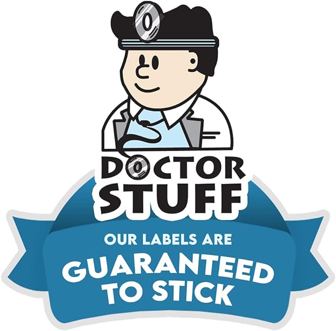 2023 Year Stickers, Doctor Stuff 2023 Chart Stickers, Fluorescent Yellow Colored, USA Made Year Labels for End Tab File Folders, 500 Labels per Roll, 1 Roll, 3/4" x 1-1/2"Fluorescent Yellow Colored