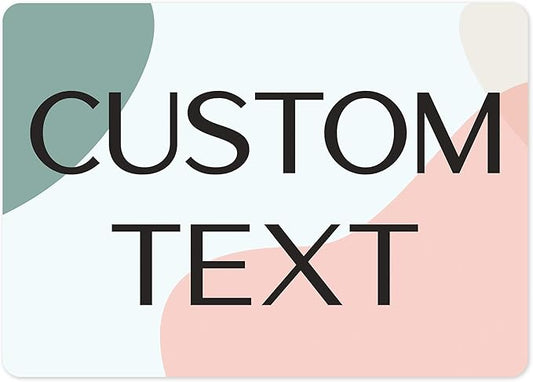 Custom Sign, Custom Street Sign, 11 Font Colors, 13 Font Styles, 4 Hole Options, 22 Sizes, 10x14 Inches, Rust Free DiBound, Fade Resistant, Made in USA by My Sign Center (Minimalist)