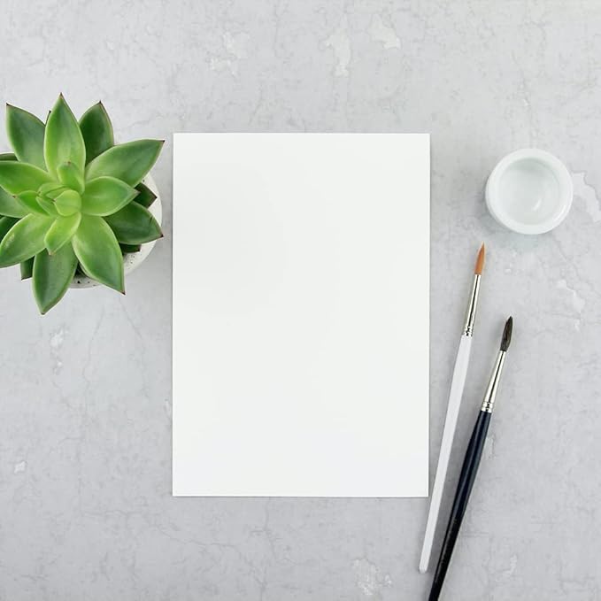 Reskid White Cardstock Thick Paper - Blank Heavy Weight 110 lb Cover Card Stock - 100 Pack (8.5x11, Inches)