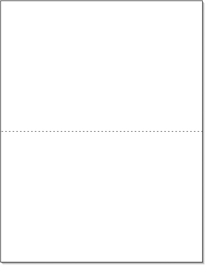 NextDayLabels - Letter Size White Perforated Blank Post Card Cardstock, 75lb Cover (203 gsm) 2 per Page, Cards Measure 8.5" X 5.5", Inkjet/Laser Compatible - 100 Sheets / 200 Cards