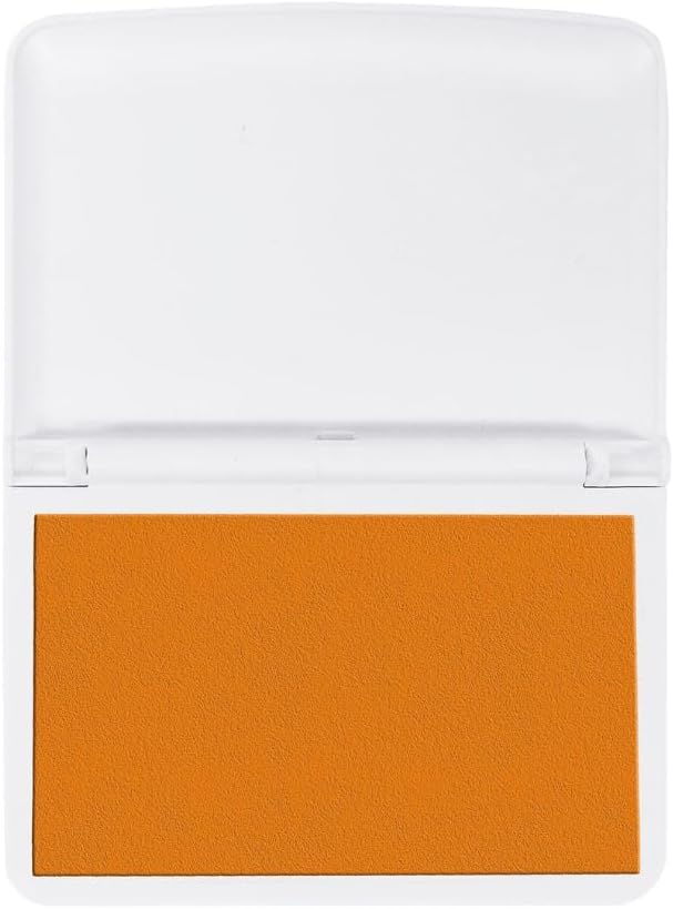 COLOP Make Series, Ink Stamp Pads, with Non-Toxic Premium Ink, Water-Based Acid-Free (Shiny Orange, Make 2-2-3/4" x 4-1/4")