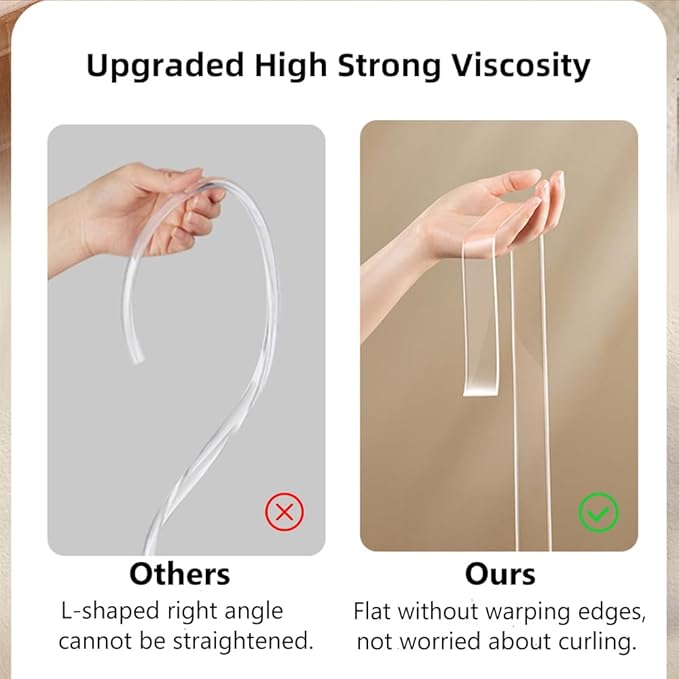 Baby Proofing Edge Protector for Kid Clear Edge Protector Strip Safety Corner Guards Child Proof Corner Bumper for Furniture 1.2in x 9.84ft