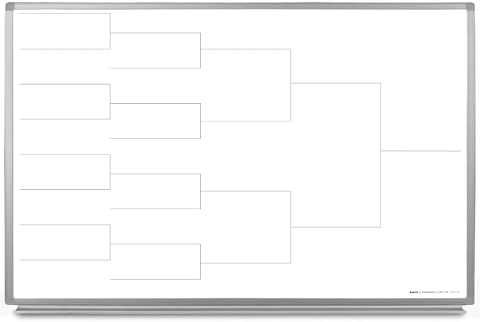 12 Team Bracket Whiteboard 48" x 36"
