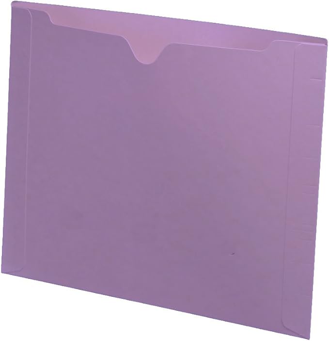 11 pt Lavender Color Jacket, Letter Size, Dental Style (Box of 50)