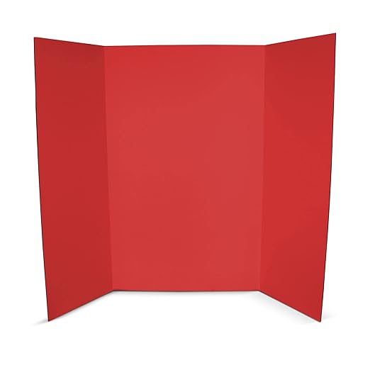 Flipside Products 36” x 48” Project Boards for Presentations, Science Fair, School Projects, Event Displays and Trifold Picture Board, Proudly Made in USA - Assorted Colors - 4 Pack