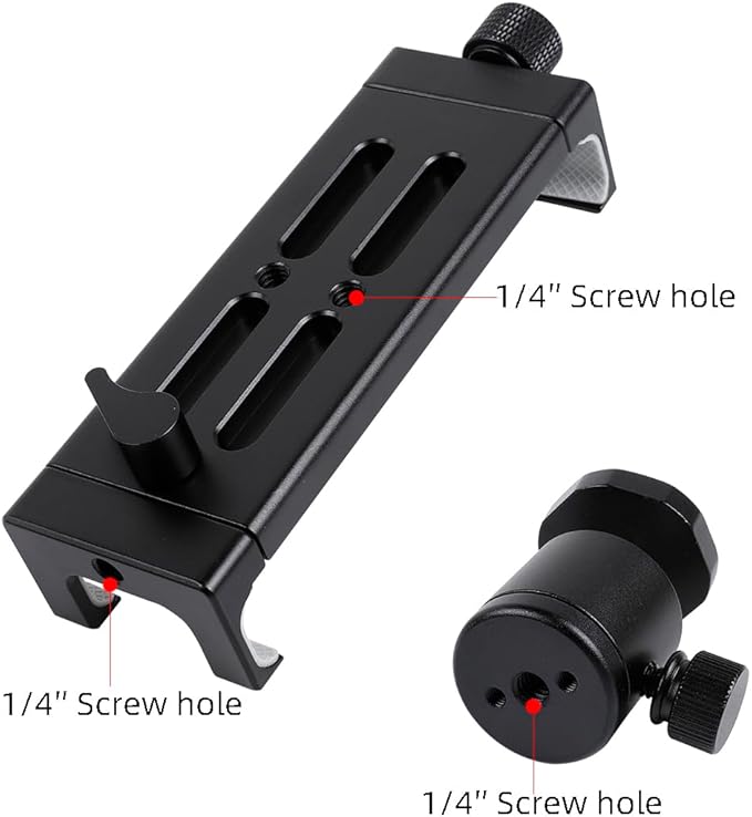 Leenconghui Aluminum Tripod Mount Adapter for iPad, 360 Rotatable Tablet Holder Compatible with iPad Pro/Air/Mini, Samsung Tab and Other 4.7" -15" Tablets