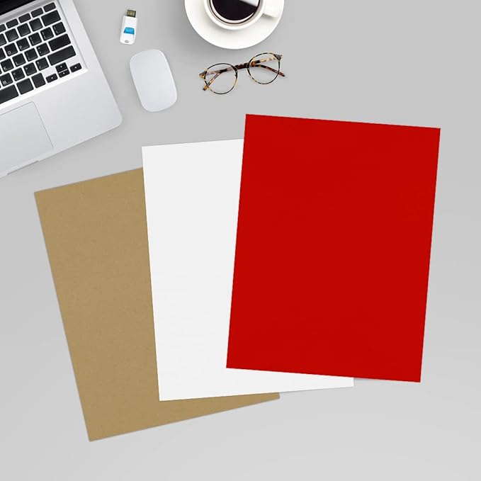 LUXPaper 8.5" x 11" Paper | Letter Size | Holiday Red | 60lb. Text | 500 Qty