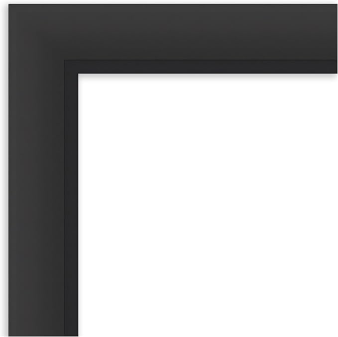 Amanti Art Black Framed Magnetic Board 25x37 Large Vision Board for use with Magnets, 100% Metal Sheet to Display Items as Office Decor or for Home Organization in mudroom, Kitchen or Kids Room