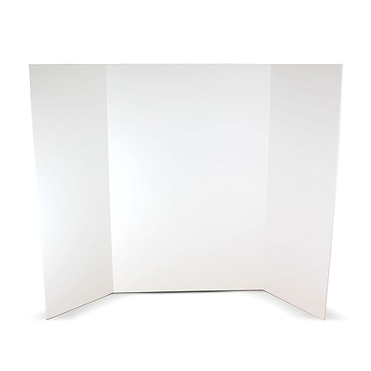 Flipside Products 36” x 48” Foam Project Boards for Presentations, Science Fair, School Projects, Event Displays and Trifold Picture Board - White - 3 Pack