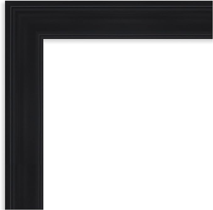 Amanti Art Black Framed Magnetic Board 29x45 Large Vision Board for use with Magnets, 100% Metal Sheet to Display Items as Office Decor or for Home Organization in mudroom, Kitchen or Kids Room