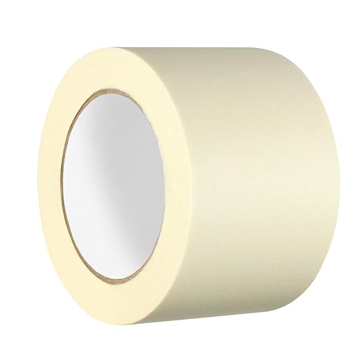 GTSE Wide Masking Tape, 2 Rolls, 3 inches x 55 Yards (164 ft), Multi-Surface Adhesive Painting Tape, Perfect for Painting, Home, Office, School, Art, Crafts, Glass, Vinyl