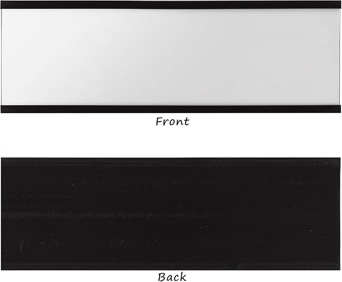 Realth C Channel Magnetic Label Holders 30 Pack 0.5" x 2" - Magnets for Whiteboard, Shelving, Bins, Library, Supermarket