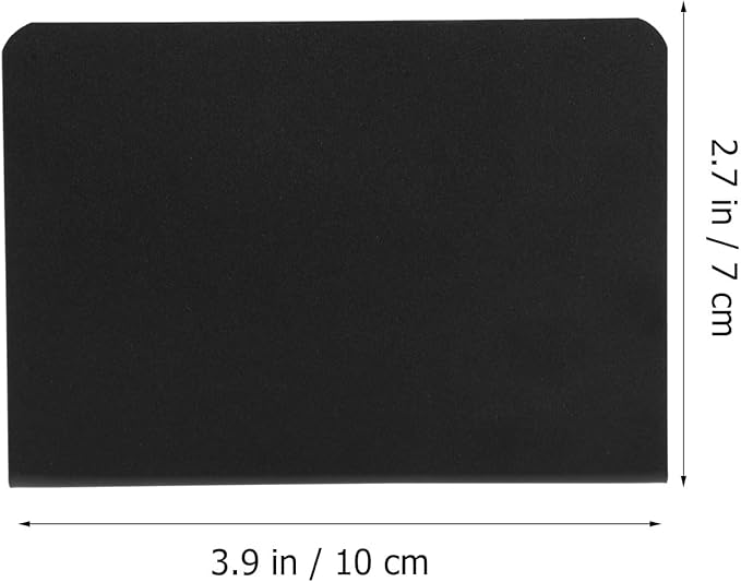VILLCASE 10pcs Shaped Mini Blackboards Desktop Message Signs for Shops Bakery Restaurants Reusable PVC Chalkboards for Menus Notes and Reminders