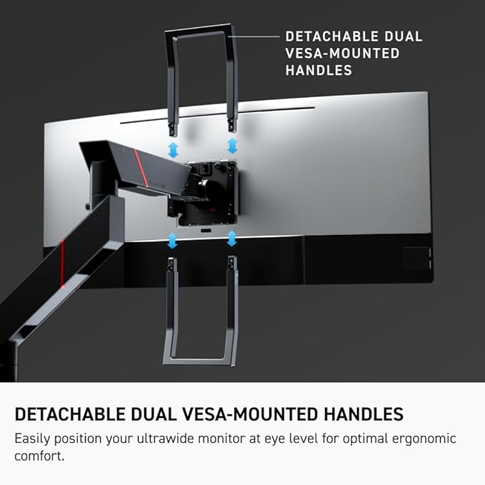 Secretlab Magnus Monitor Arm (Heavy Duty Edition) - Designed for Ultrawide Monitors - Up to 57 inches, 18 to 35lbs - Includes Heavy-Duty tilt Pivot