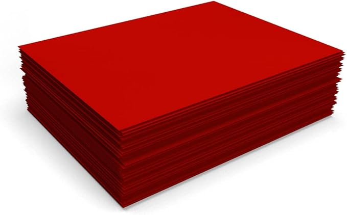 LUXPaper 8.5" x 11" Paper | Letter Size | Holiday Red | 60lb. Text | 1,000 Qty