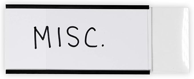 SmartSign Magnetic 'C' Channel Label Holders | 2" x 4", Pack of 10