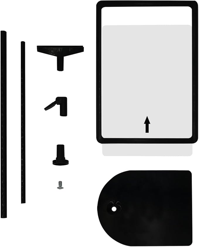 Sign Holder, BUTUNITA Adjustable Sign holder stand 8.5 x 11 Inch for Supermarket Floor Table, Tabletop Sign Holder Floor Stand, Small Table Sign Stand Holder, Vertical & Horizontal View Displayed, Sign Poster Stand (Black,12Pcs)