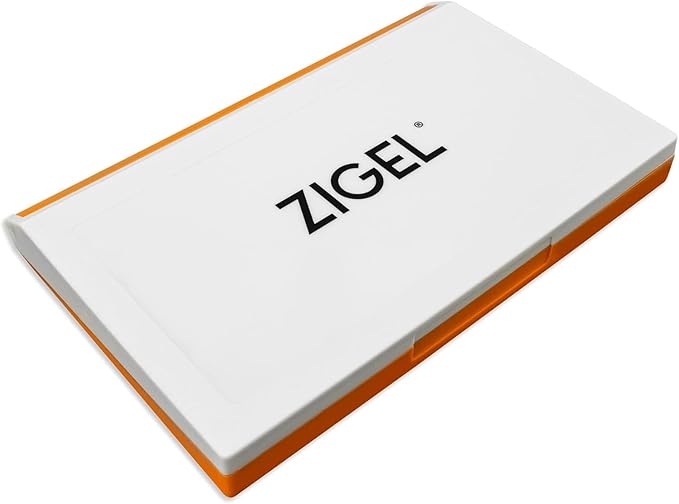 2 Pack Plastic Case Stamp Pad Large Size, Dark Yellow Color - Size: 4" x 7" - Choose from 15 Ink Colors