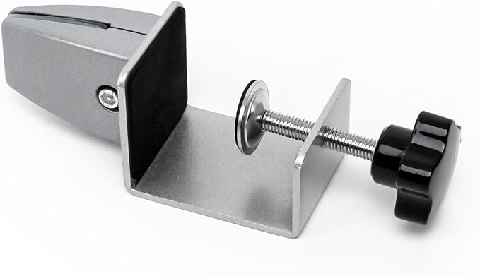 6-Pack Desk Shield Clamp for 2 to 20mm Thick Panel, Adjustable Desk Divider Clips, Aluminum Sneeze Guards, Desk Privacy Panel Clamps for Offices, Stores, Schools