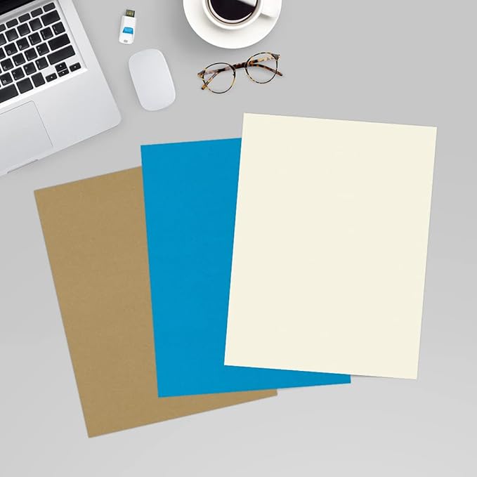 LUXPaper 8.5" x 11" Cardstock | Letter Size | Natural | 80lb. Cover | 50 Qty